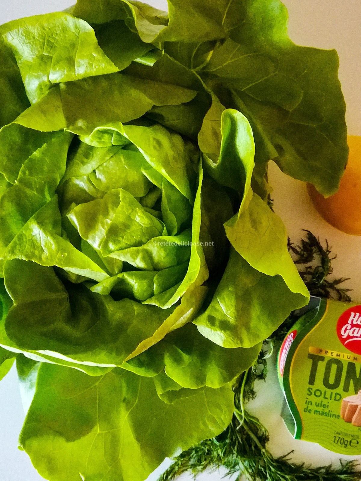 ingrediente salata verde cu ton